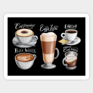 Hand drawn Coffee Drinks Sticker